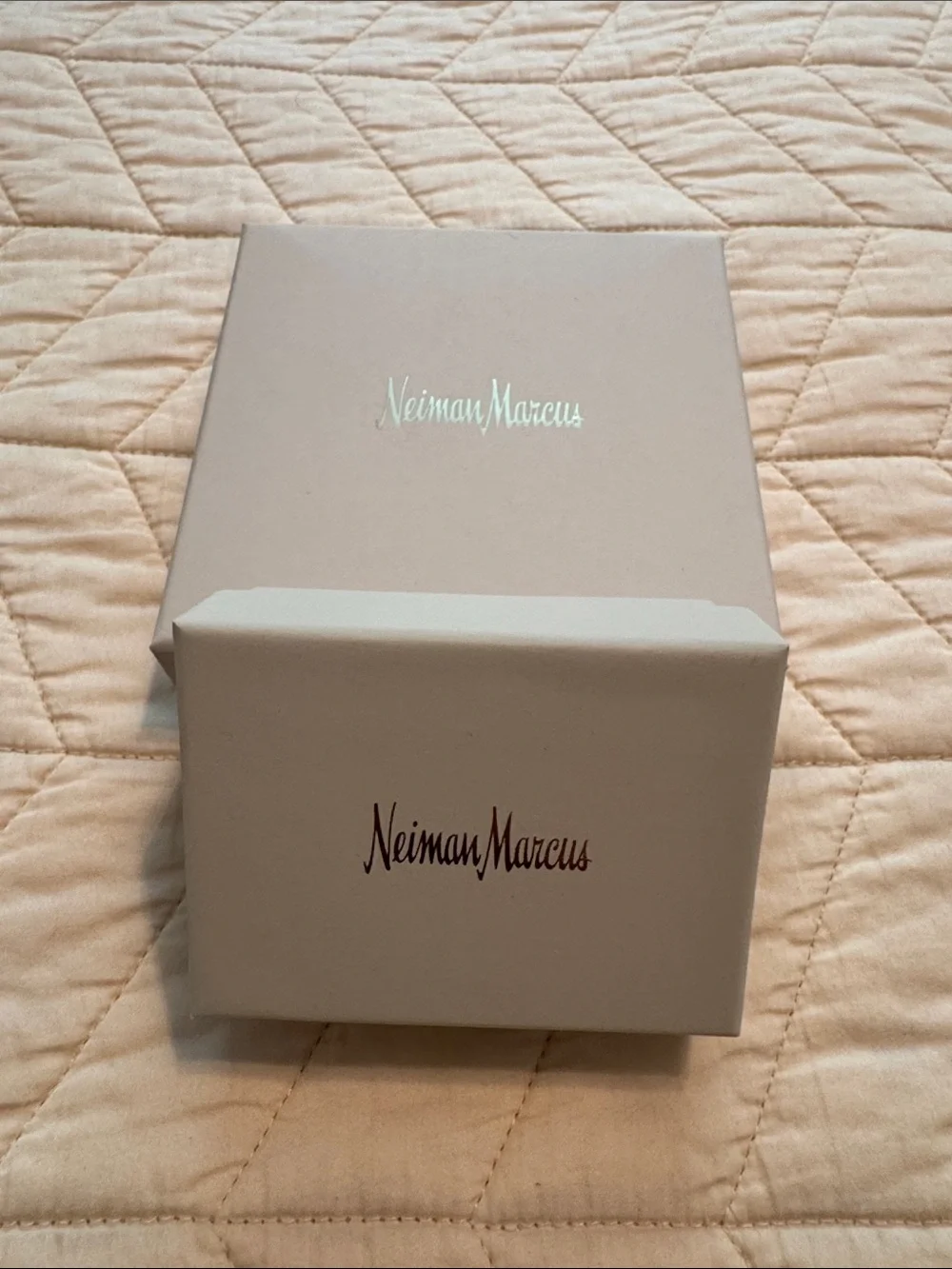Neiman Marcus Neutral Beige Branded Gift Box
